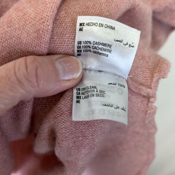 Charter Club Women's Mauve Pink Cashmere Boxy Long Sleeve Sweater Size 3X - Picture 9 of 11